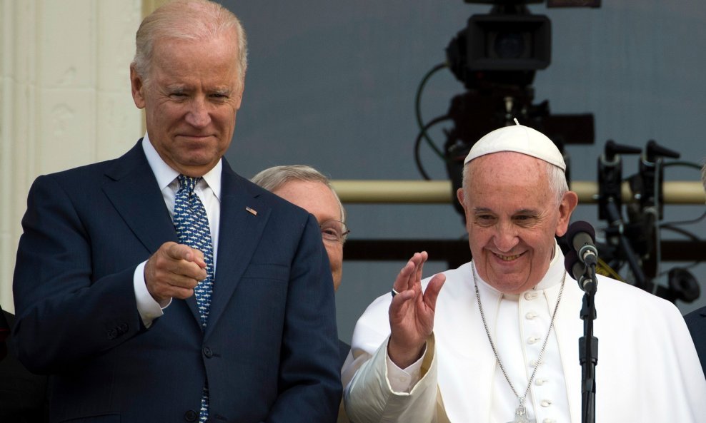 Joe Biden, papa Franjo 2015.