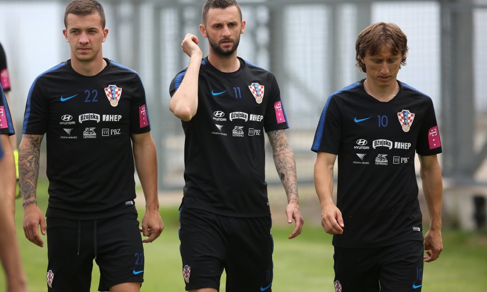 Karlo Bartolec, Marcelo Brozović i Luka Modrić