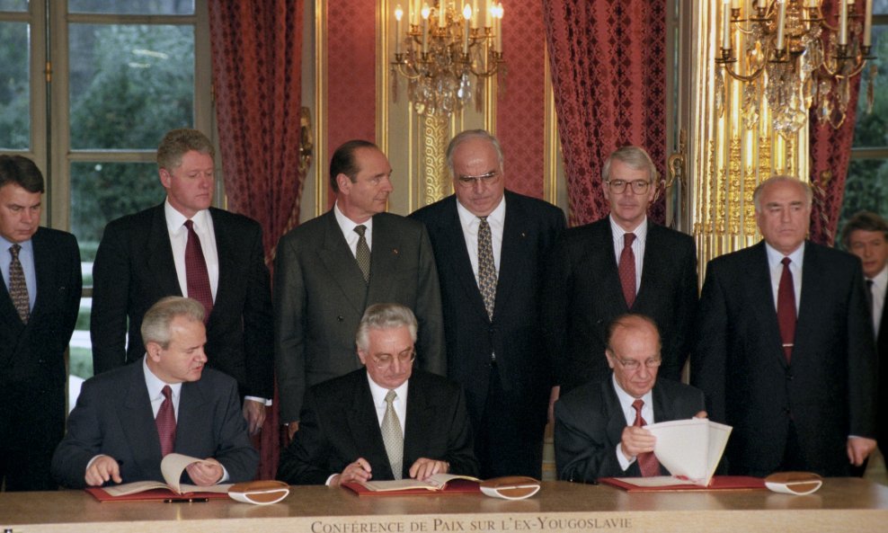 Potpisivanje mirovnog sporazumu o završetku rata u BiH 1995. godine