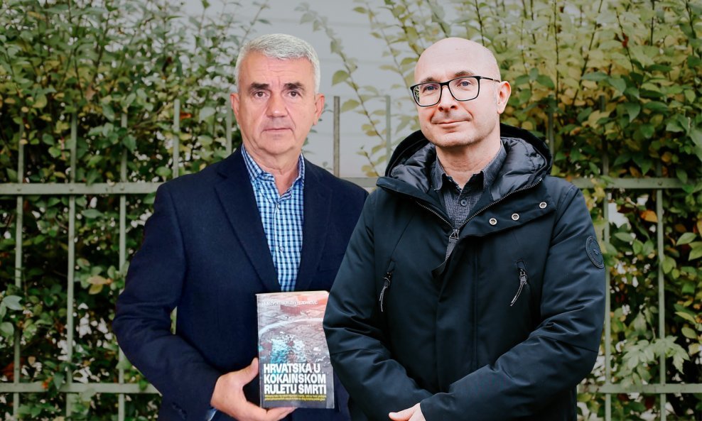 Autori knjige 'Hrvatska u kokainskom ruletu smrti' Hajrudin Merdanović i Vilim Cvok