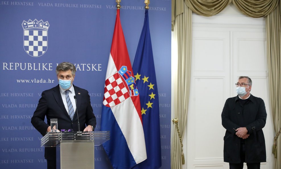 Andrej Plenković i Krunoslav Capak