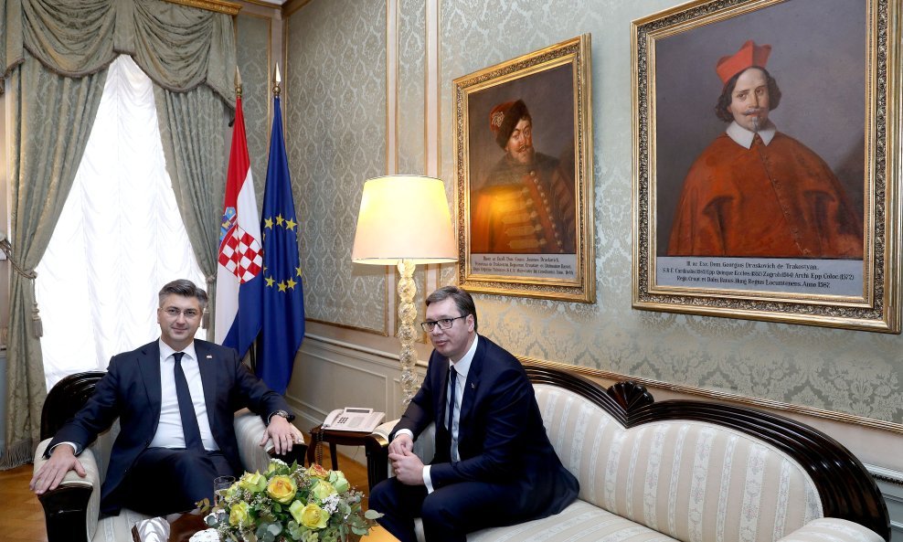 Andrej Plenković i Aleksandar Vučić