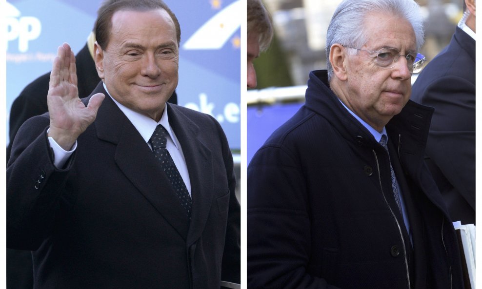 Silvio Berlusconi i Mario Monti