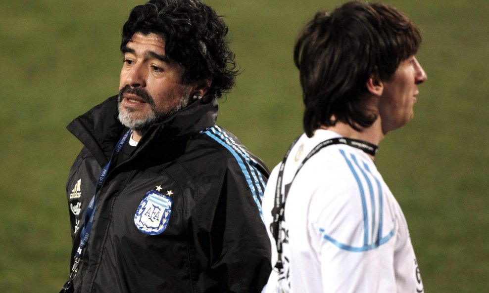 Diego Armando Maradona i Lionel Messi