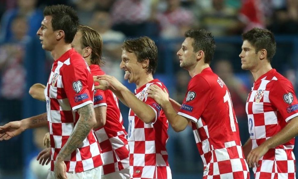 Mario Mandžukić, Luka Modrić, Marcelo Brozović, Andrej Kramarić