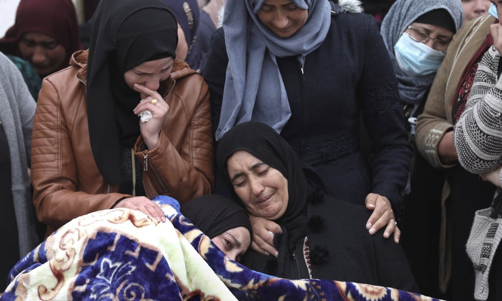 Pogreb 13-godišnjeg dječaka Ali Abu Alia u al-Mughayyiru, selu blizu Ramale, na Zapadnoj obali, 5 prosinca 2020.
