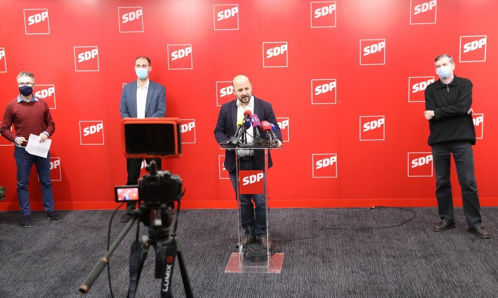 Konferencija za medije zagrebačkog SDP-a