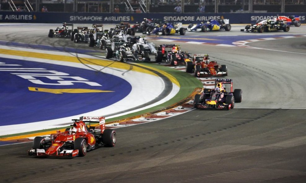 Formula 1 - start - Singapur
