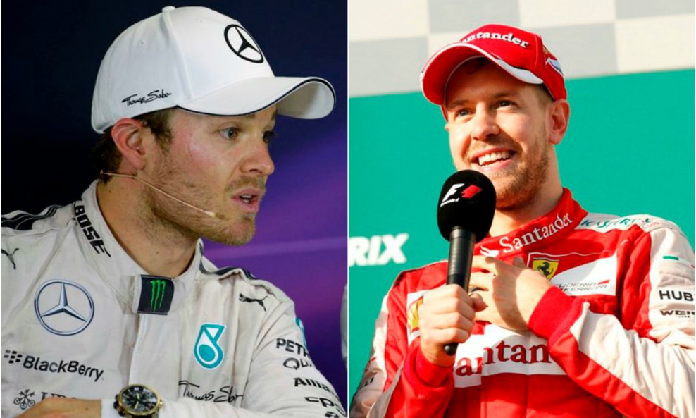 Rosberg i Vettel