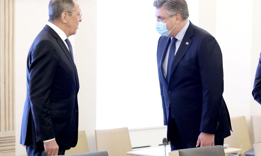 Sergej Lavrov i Andrej Plenković