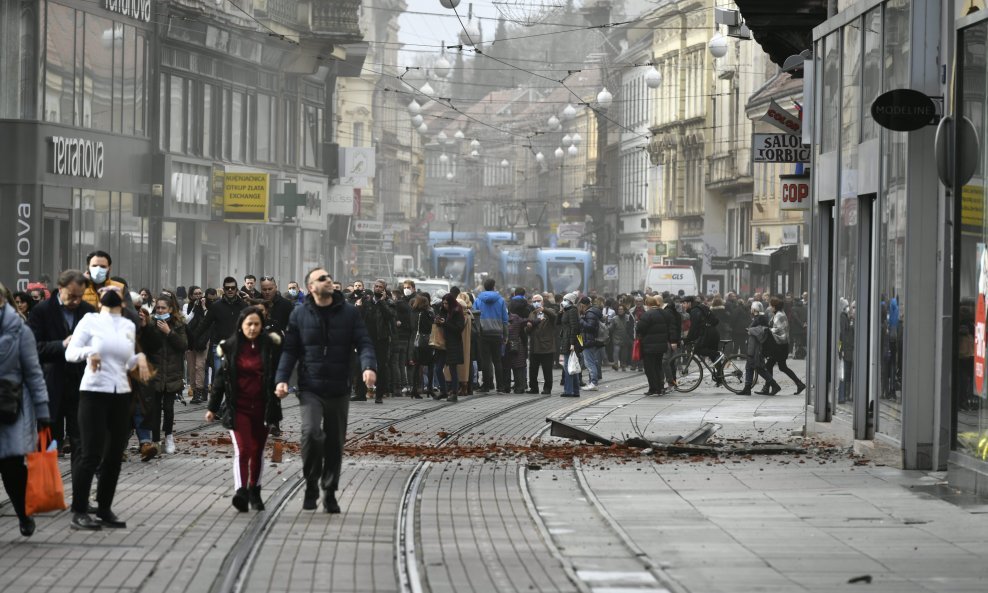 Potres u Zagrebu - ilustracija