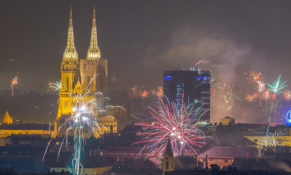 Novogodišnji vatromet u Zagrebu