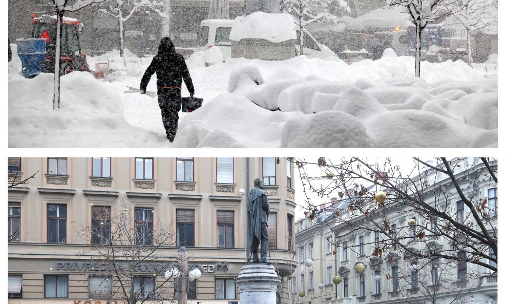 Snježna mećava u Zagrebu prije osam godina