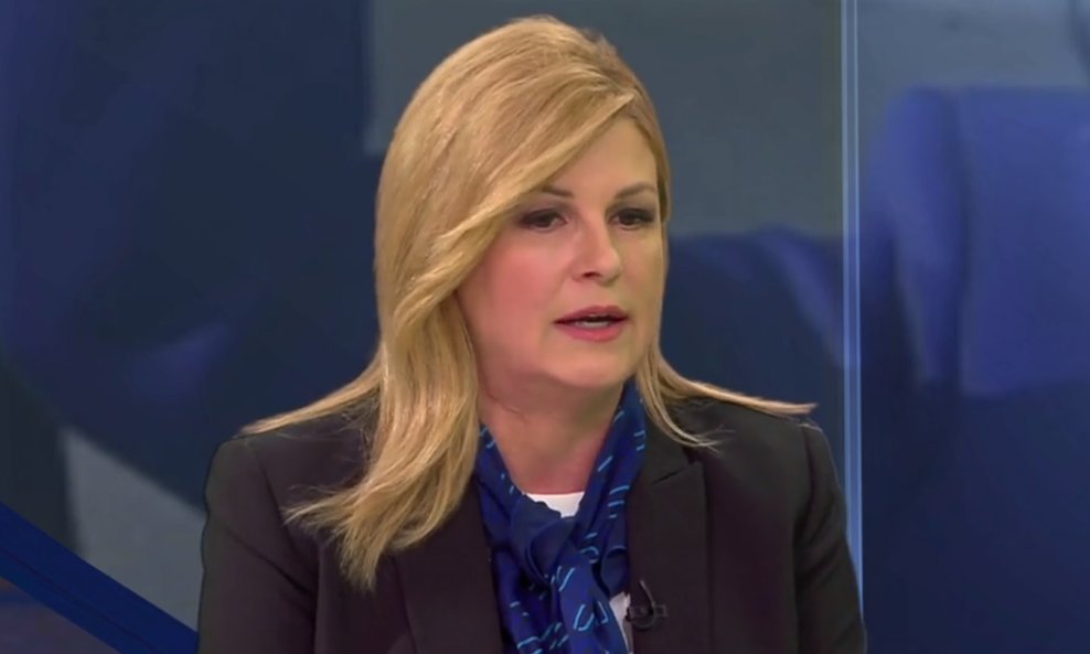 Kolinda Grabar Kitarović u studiju Nove TV