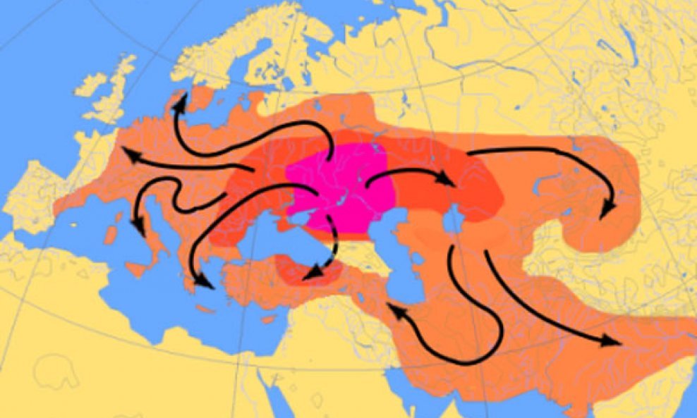 karta jezika indoeuropski
