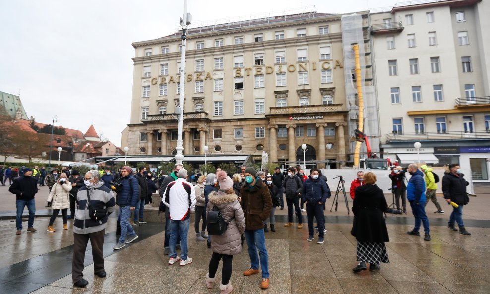 Prosvjed poduzetnika u Zagrebu - ilustracija