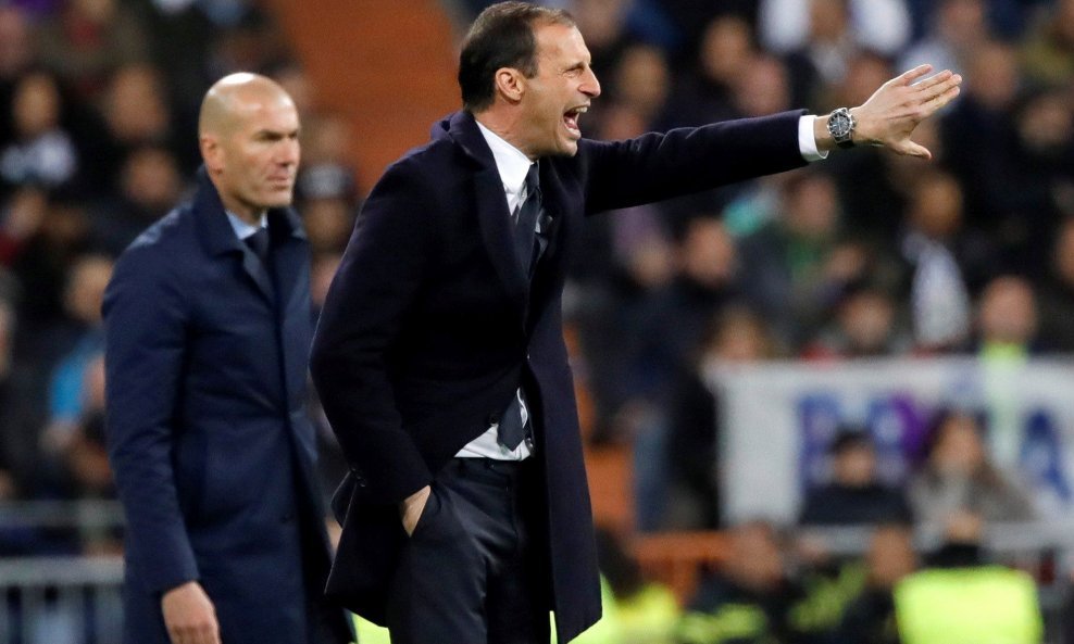 Massimiliano Allegri (u prvom planu) i Zinedine Zidane