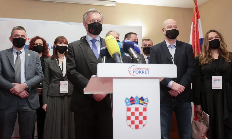 Konferencija za medije Domovinskog pokreta u Zagrebu