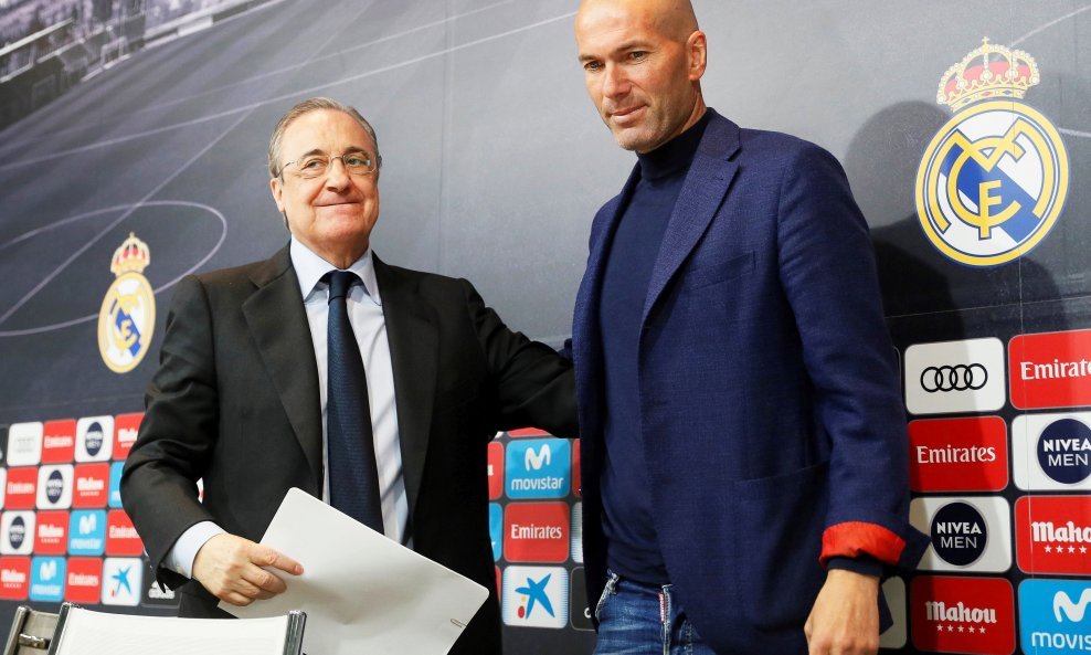 Florentino Perez (lijevo) i Zinedine Zidane