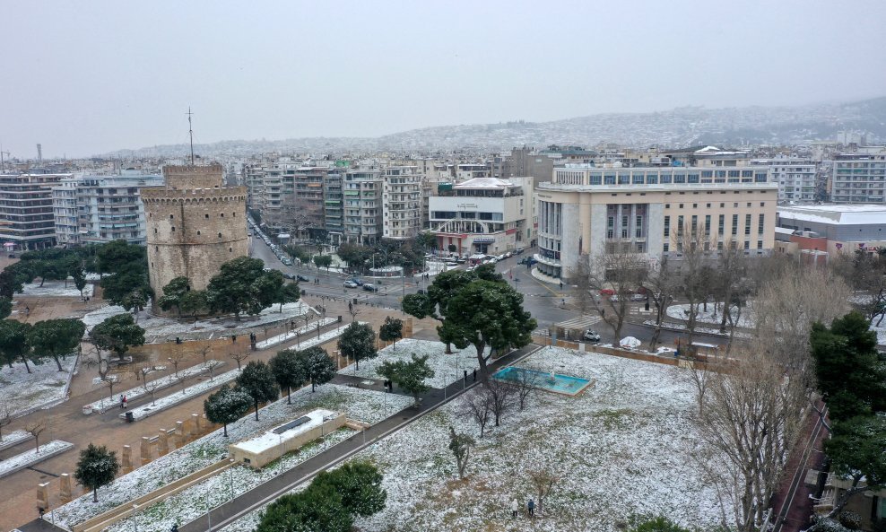 Snijeg u Grčkoj, Thessaloniki
