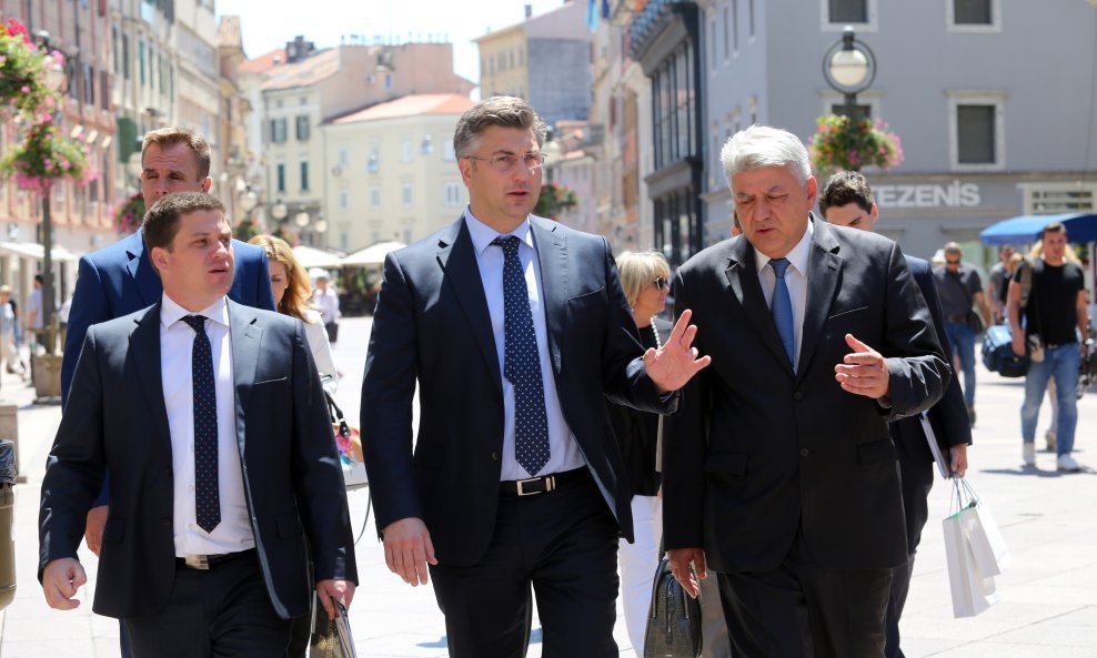 Oleg Butković, Andrej Plenković i Zlatko Komadina (arhivska fotografija)