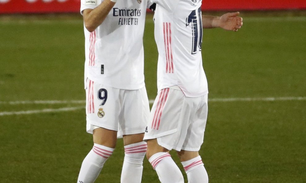 Karim Benzema (lijevo) i Luka Modrić