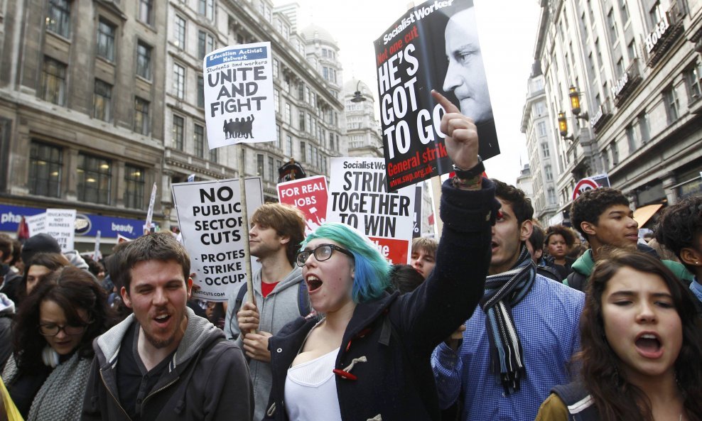 studentski prosvjedi u londonu 6