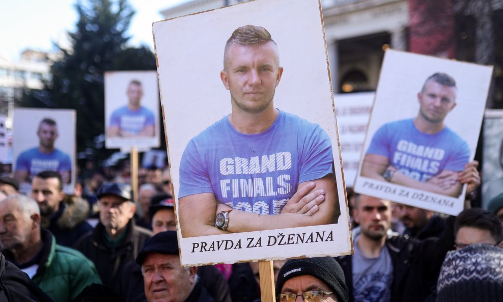 Prosvjed povodom godišnjice smrti Dženana Memića