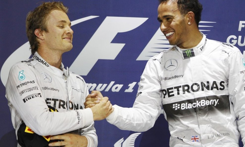 Nico Rosberg i Lewis Hamilton
