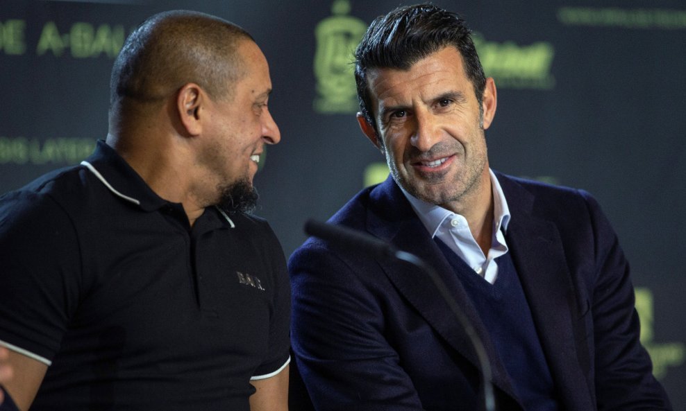 Luis Figo (desno) i Roberto Carlos