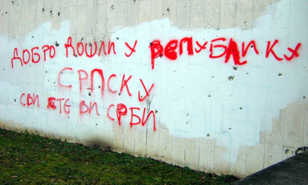 Grafiti u Vukovaru, arhivska fotografija
