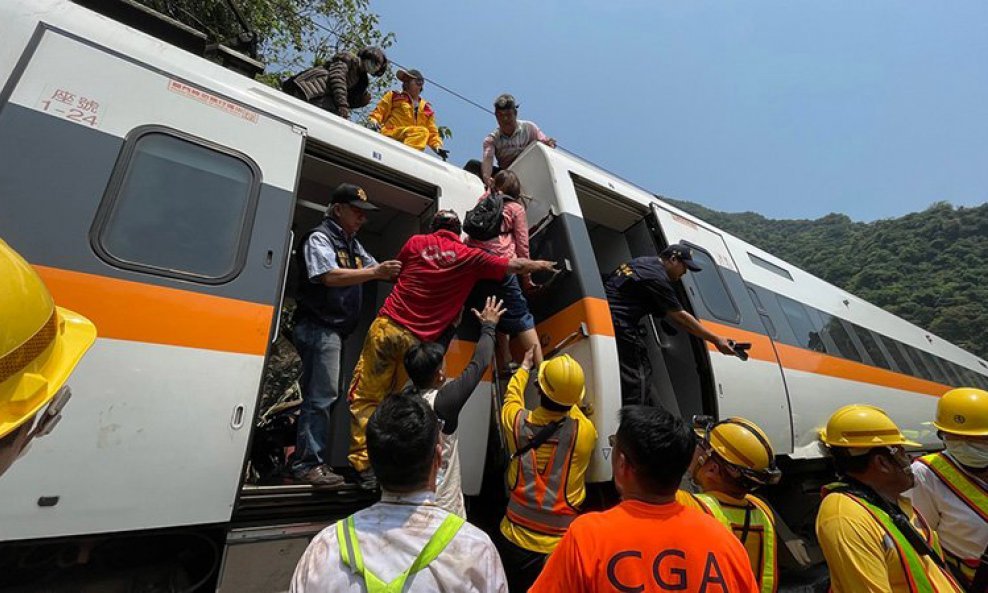 Željeznička nesreća na Tajvanu