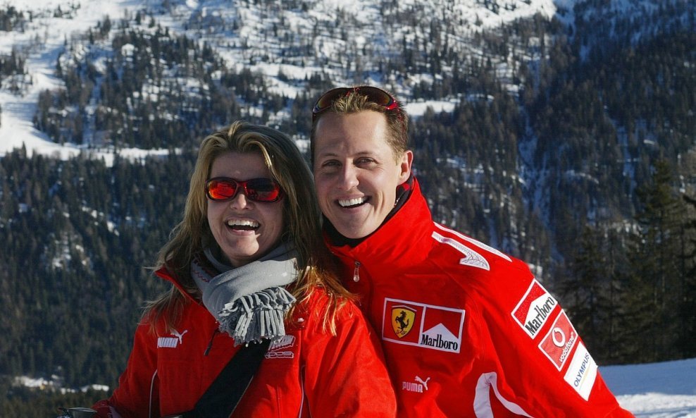 Michael Schumacher i supruga Corinna snimljeni 2005. godine