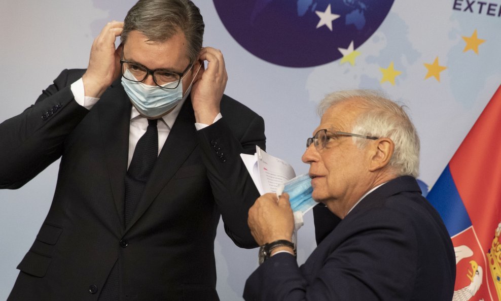 Aleksandar Vučić i Josep Borrell