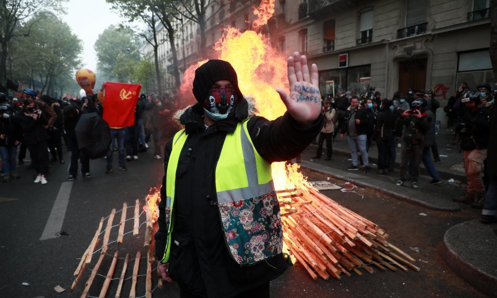 Prvomajski prosvjedi u Francuskoj