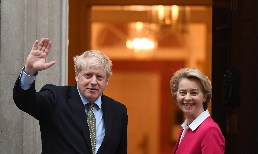 Britanski premijer Boris Johson i čelnica Europske komisije Ursula von der Leyen