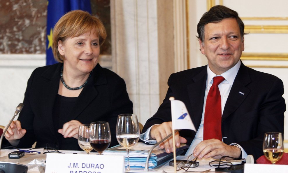 Angela Merkel i Jose Barroso