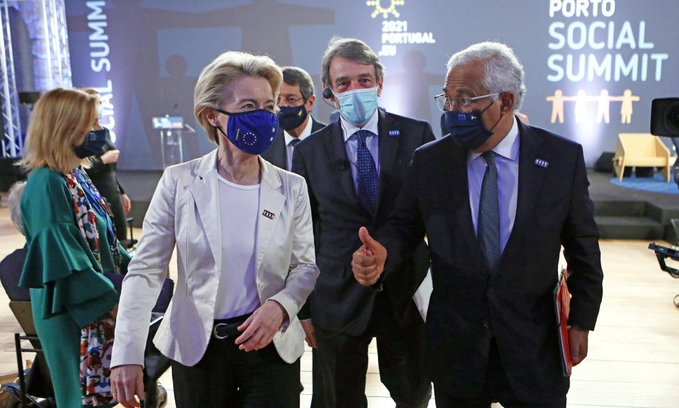 Antonio Costa, Ursula von der Leyen i David Sassoli