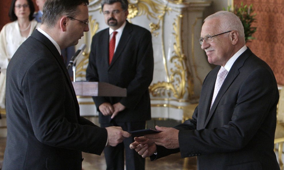 vaclav klaus i petar nečas