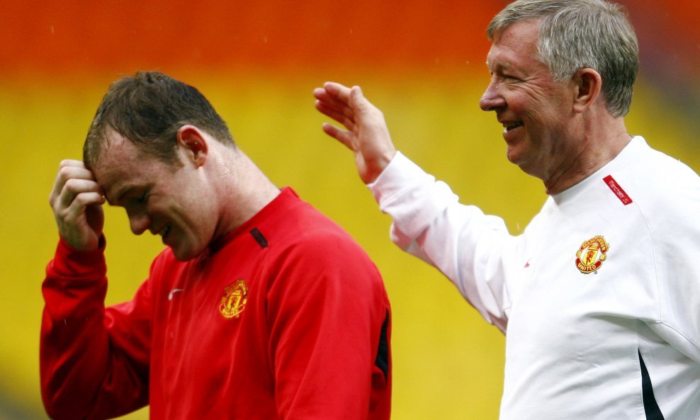 Wayne Rooney i sir Alex Ferguson