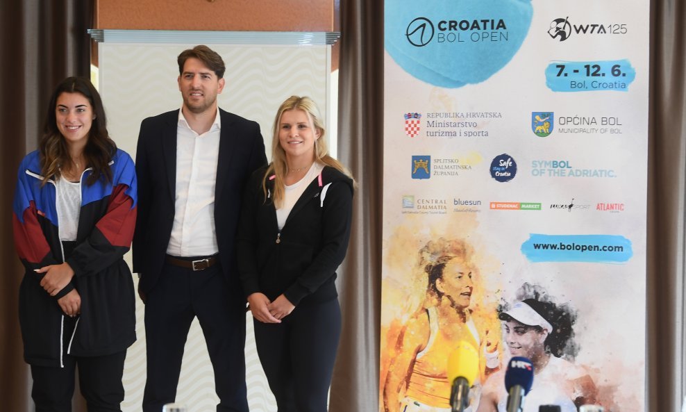 WTA Croatia Bol Open - Ana Konjuh i Jana Fett te direktor WTA Croatia Bol Opena Feliks Lukas