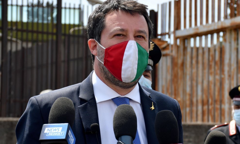 Matteo Salvini ispred suda u Palermu