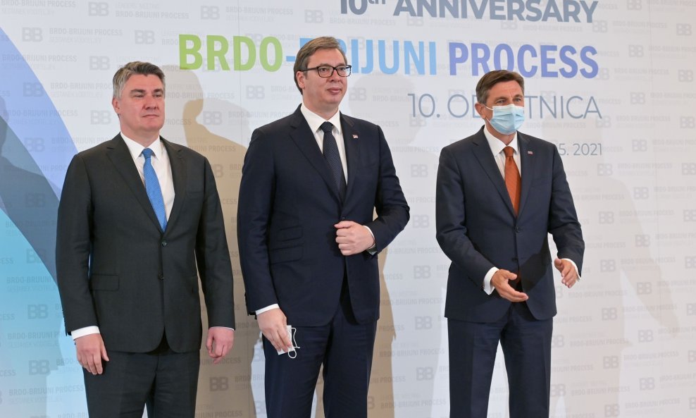 Milanović, Vučić i Pahor