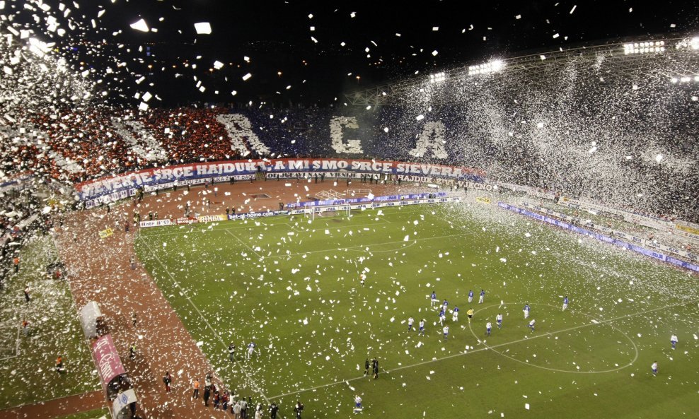 Hajduk - Dinamo, konfete