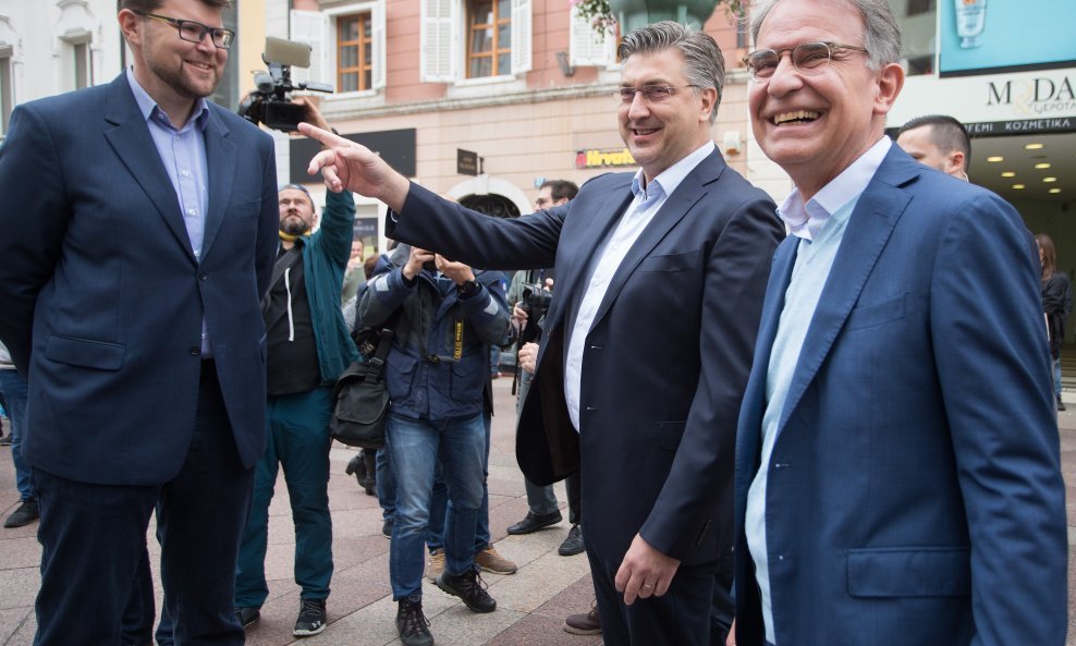 Peđa Grbin, Andrej Plenković i Gari Cappelli