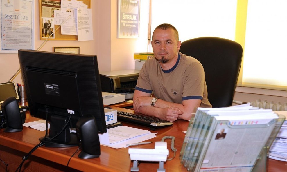 Sinisa Kuhar, glavni tajnik Sindikata drzavnih i lokalnih sluzbenika i namjestenika RH