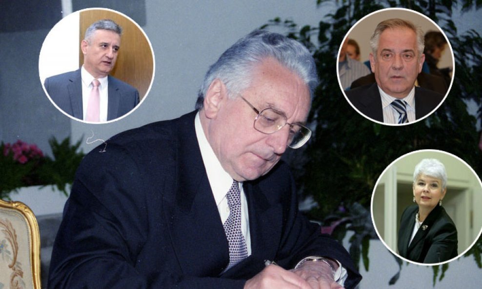 Franjo Tuđman, Ivo Sanader, Jadranka Kosor i Tomislav Karamarko