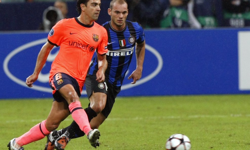 Inter - Barcelona, Sneijder i Xavi