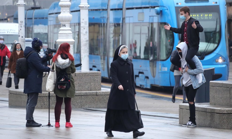 Snimanje na glavnom zagrebačkom trgu (ilustrativna fotografija)