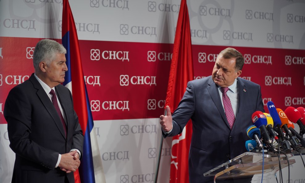 Milorad Dodik i Dragan Čović na susretu u Banja Luci